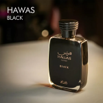 هوس بلک رصاصی (Rasasi Hawas Black) 100ml اصل - تصویر 3