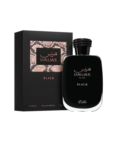 هوس بلک رصاصی (Rasasi Hawas Black) 100ml اصل